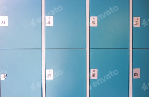 Preview: Locker cabinets. Locker room.