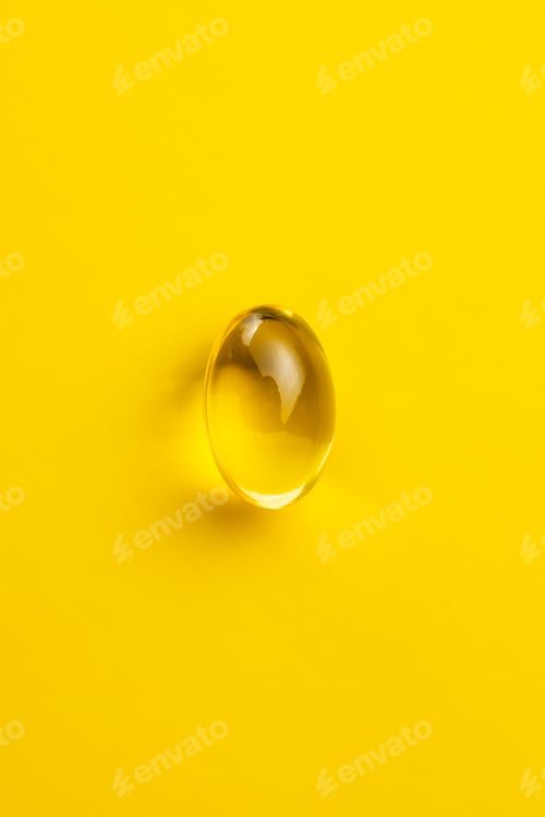 Preview: Omega 3 pills. Fish oil supplement capsules