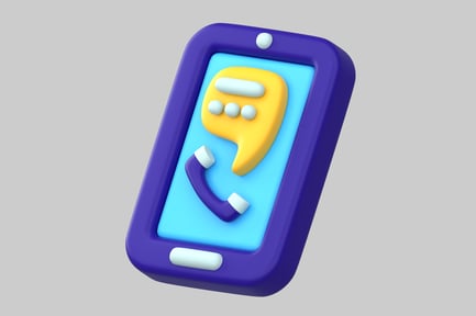 Vorschau: Smartphone mit Nachricht und Telefon