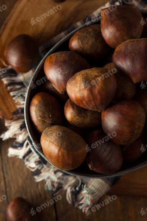 Preview: Raw Brown Organic Italian Chestnuts