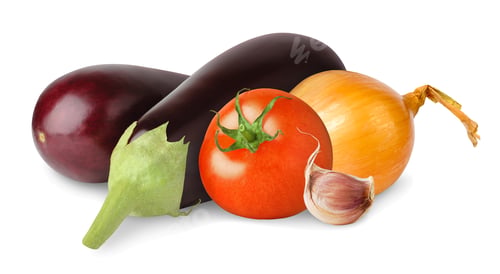 Preview: Isolated raw vegetables