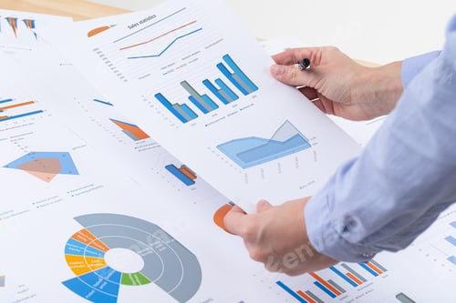 Preview: documents on the table, office workplace