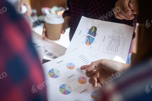 Preview: Business meeting coworkers discussing the project planning in office.