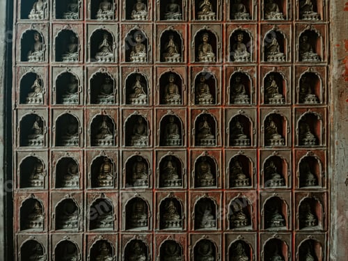 Preview: Interior of the Ming dynasty-era Buddhist temple of Wisdom Attained in Beijing, China