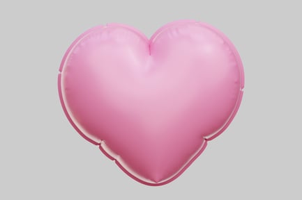 Preview: Pink Foil Heart Balloon