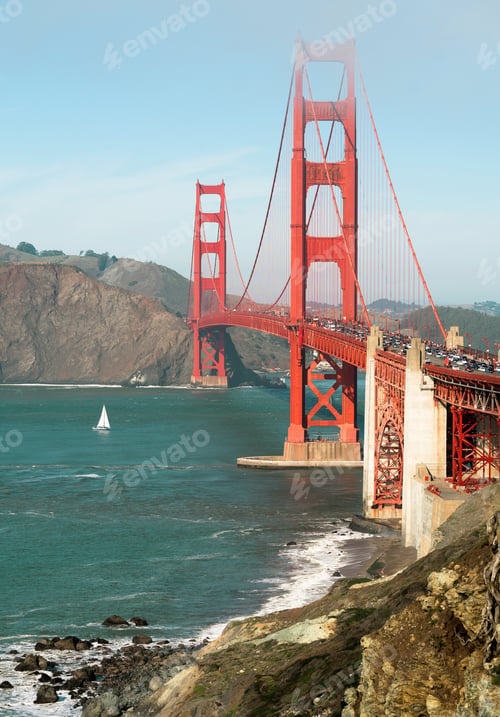 Preview: Golden Gate Bridge Fort Point San Francisco Bay California
