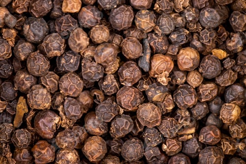 Preview: background of black peppercorn top view