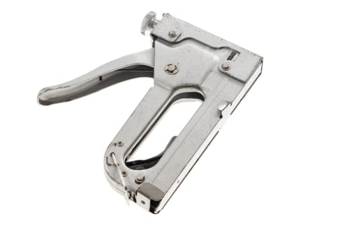 Preview: foil construction stapler and a white isolated background