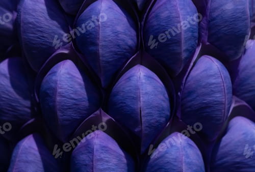Preview: Lupin Persian Slipper,Closeup Patels of Violet Blue Spring,Summer Flower Cluster pattern