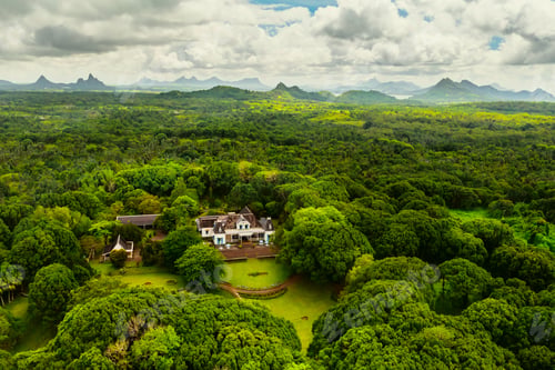 Preview: An old colonial-style house on the island of Mauritius.Museum on the island of Mauritius