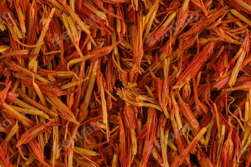 Vista previa: Chupito súper macro de azafrán. Fondo aromático de azafrán especiado
.