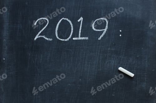 Visualização: 2019 no quadro-negro