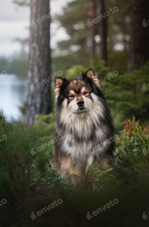Preview: Portrait of a Finnish Lapphund dog