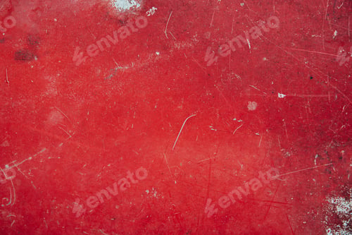 Preview: Aged red weathered metal background with cracks and scratches
