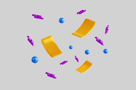 Preview: Golden Ribbon and Beads Confetti