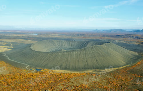 Preview: Aerial view of Hverfjall crater