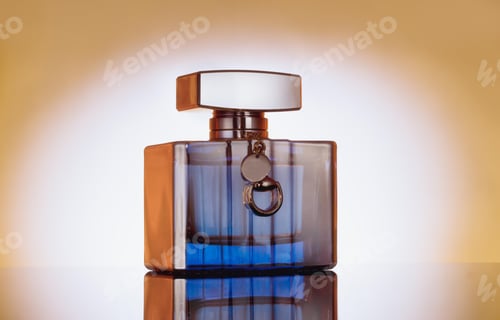 Preview: Creative photo of a modern bottle of perfume