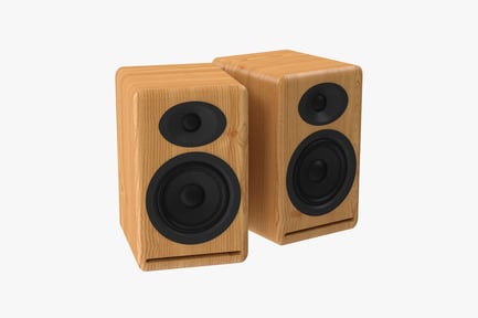 Preview: Wood Grain Stereo Speakers