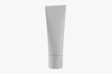 Preview: Toothpaste Tube - Blank White, Generic Cosmetics Packaging