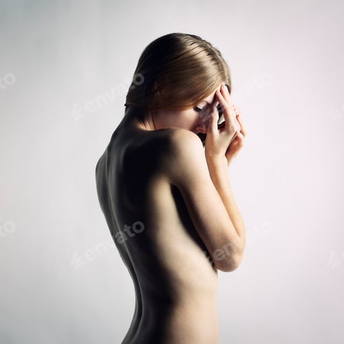 Preview: Fashion photo of beautiful nude woman