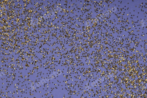 Preview: Gold Glitter Confetti in Very Peri Color, Violet Abstract Background