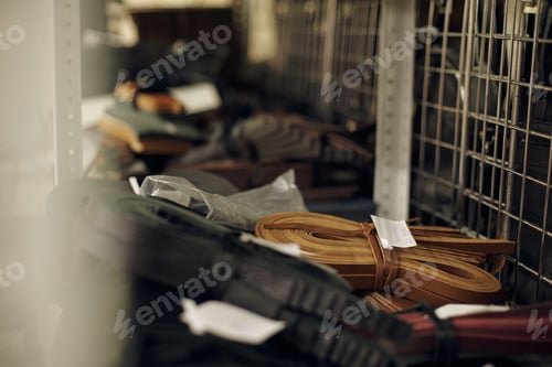 Preview: Displaying Leather Straps in Industrial Setting