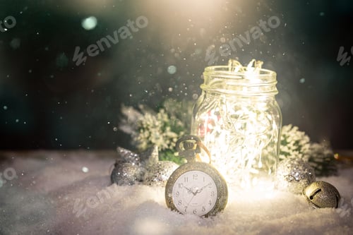 Preview: Christmas decoration with lights