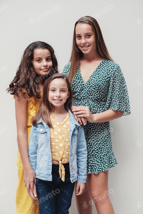 Preview: Mixed race sisters, diverse family