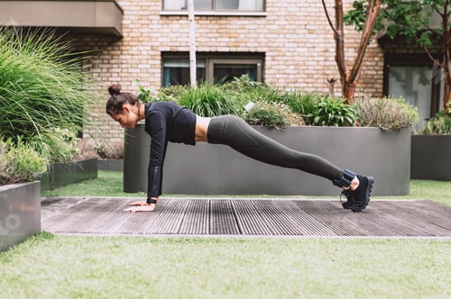 Preview: Young woman doing yoga