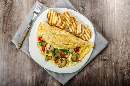 Preview: Rustic vegetarian omelette