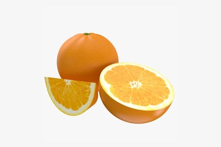 Preview: Fresh Oranges: Whole, Half, and Slice