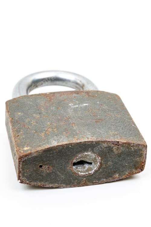 Preview: rusty padlock