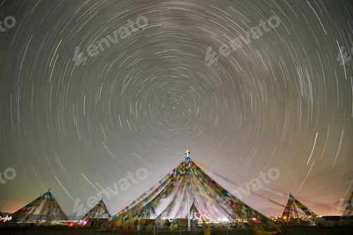 Preview: Stars motion, Chaka Salt Lake, Haixi, Qinghai Province, China