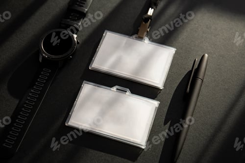 Preview: Id card, black background