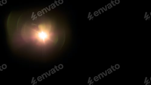 Preview: principle light hits. isolated on a black background