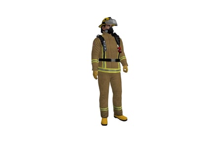 Preview: Firefighter in protective gear