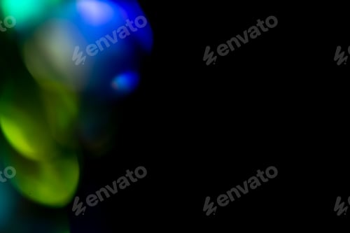 Preview: Multicolored highlights on a black background. for overlay to create a festive, vibrant effect