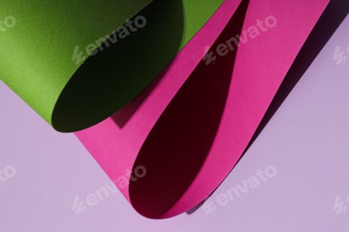 Preview: Mockup, abstraction, colorful colored paper, top view