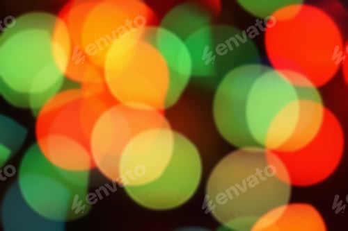 Preview: Nature Pattern- Light Bokeh Background. Celebratory Mood Magic Effect. Decorations Holiday- Design