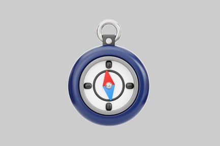 Preview: Cartoon compass navigation tool