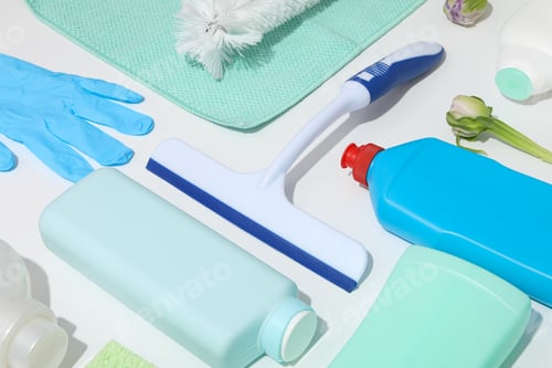 Preview: Tools for cleaning on a white background