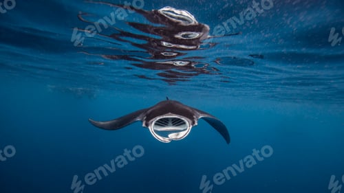 Preview: Ray swimming with mouth open
