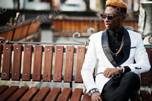 Preview: Chic handsome african american man