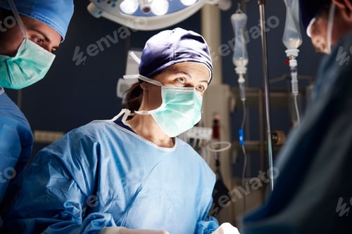 Preview: Surgeons Performing Operation in Hospital Operating Room