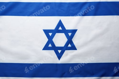 Preview: Israel flag. Independence Day of Israel. Israel flag beautifully waving wave with star of David over