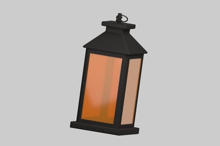 Preview: Festive Iron and Glass Lantern