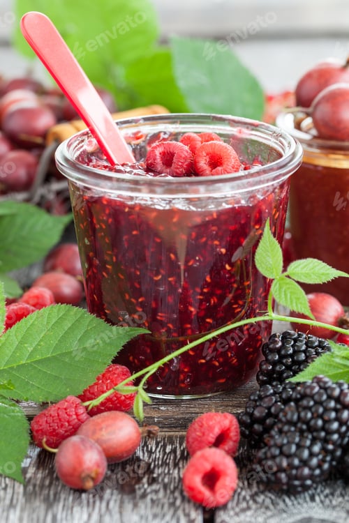 Preview: Homemade raspberry jam