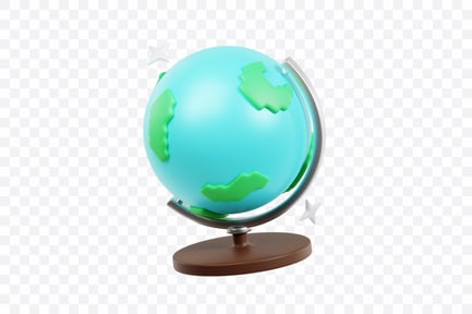 Preview: World Globe Map