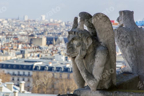 Preview: Gargoyle of the roof of Cathedral Notre Dame
