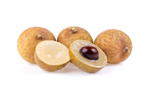 Preview: fresh longan isolated on white background
